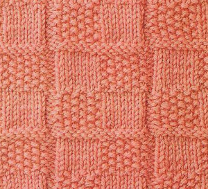 checkered knitting stithces