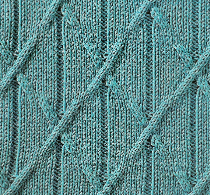 diamond cable knitting stitch