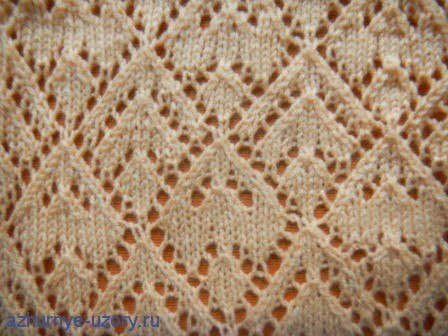 Triangle Lace Free Knitting Stitch a