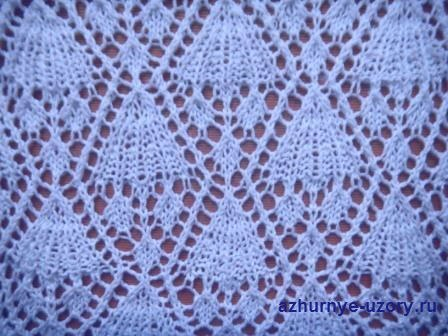 triangle lace knitting stitch pattern