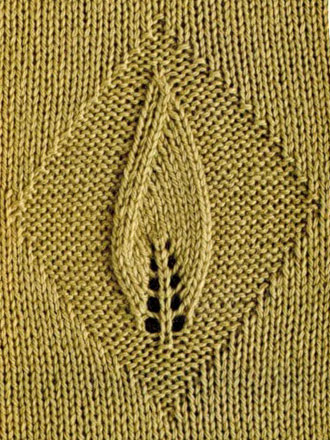 leaf-in-a-diamond-lace-panel-chart