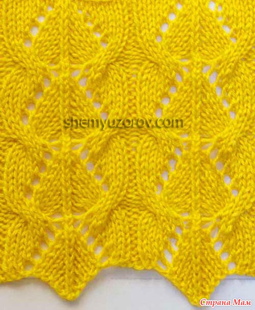 Interlocking Leaves Lace Chart Knitting Kingdom