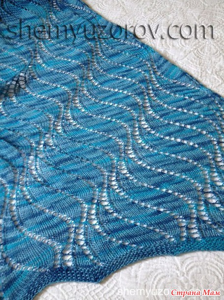 large waves knitting stitch