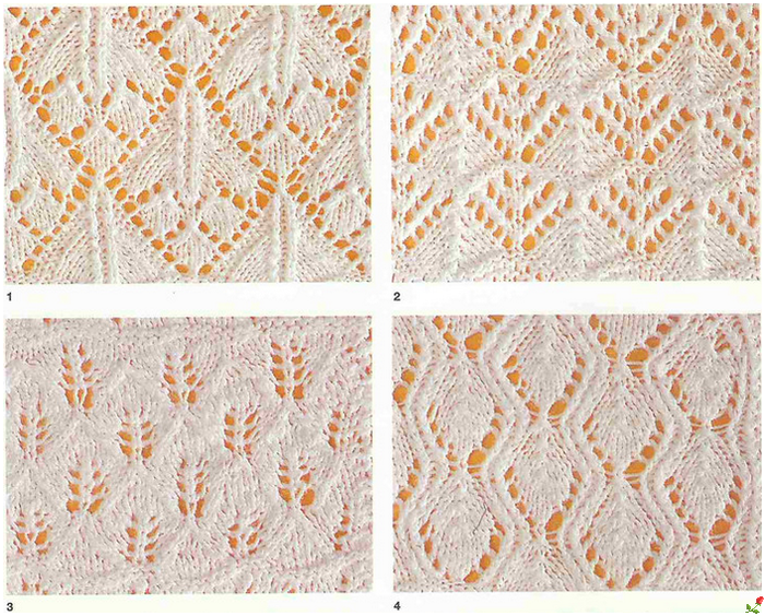 lace leaves knitting stitches