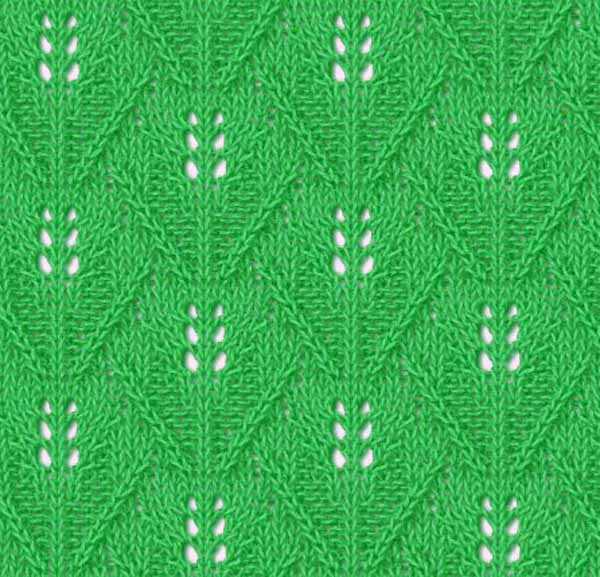 lace triangles knitting stitch
