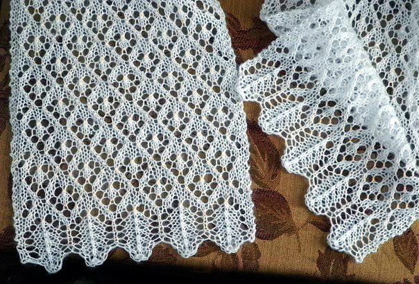 Beautiful lace scarf with stunning stitch Knitting Kingdom