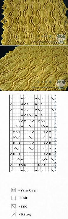 lace chain knitting pattern