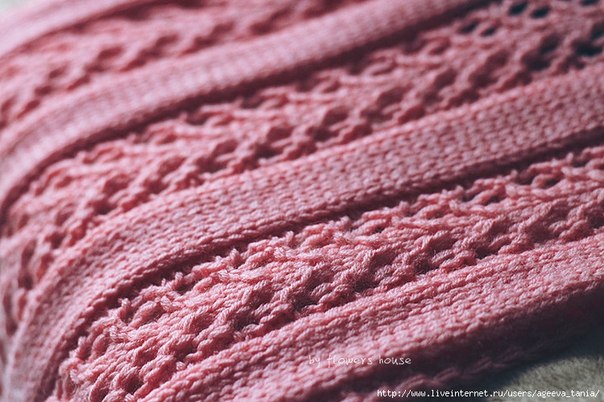 scarf with interesting stitch ribbed