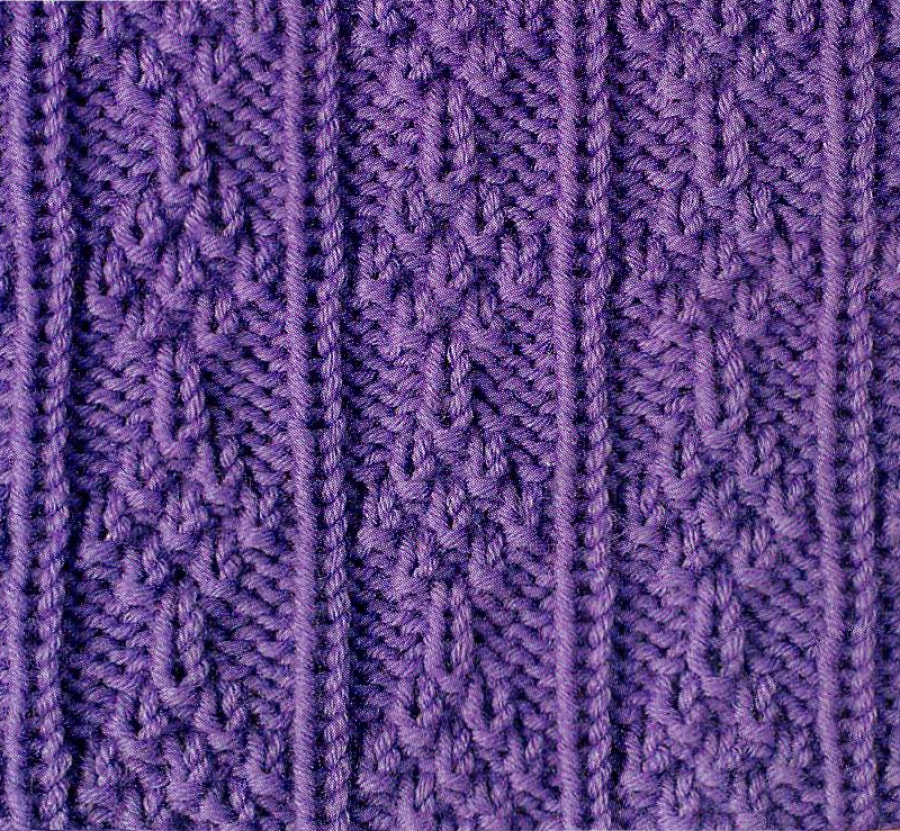 Knit and Purl Stacked Tress Stitch - Knitting Kingdom
