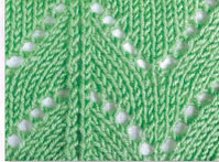 Green-triangle-knitting-stitch