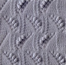 Japanese-Waves,-Lace-and-Bobbles-Stitch