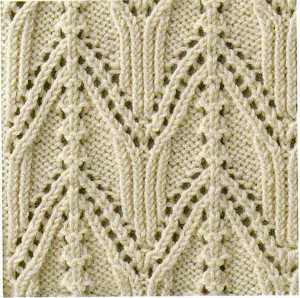 Japanese arch knitting stitch