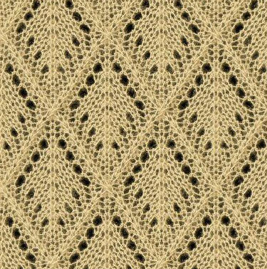 Lace Argyle Diamond Lace Knitting Stitch Free