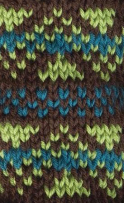 Colorwork Triangle Chevron Knit Stitch - Knitting Kingdom