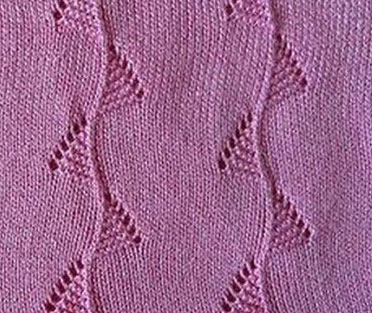Bunting pattern knitting stitch
