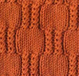 Checkered Twists Knit Stitch