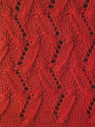 Strange Chevron Free Knitting Stitch