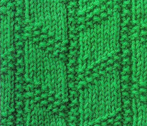 Chevron Columns Knit Purl Stitch