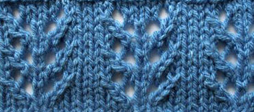 Arrow Lace Stitch Knitting