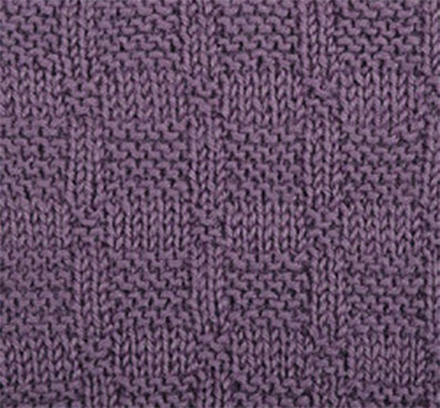 Checkered Knit and Purl Stitch Variation