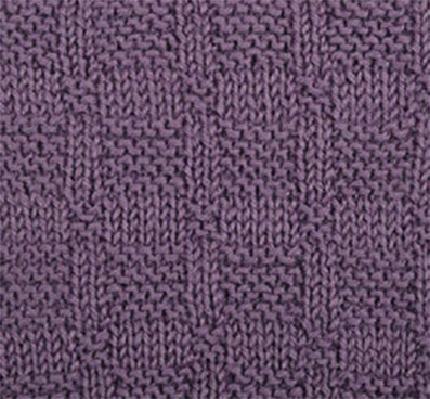 Checkered Knit and Purl Stitch Variation