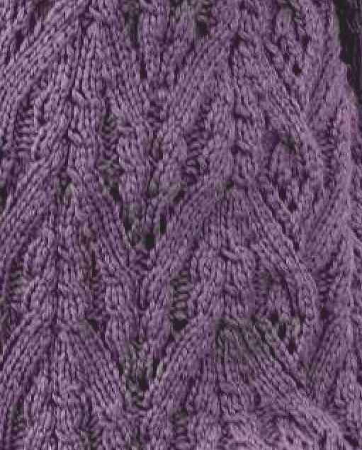 Continuous Cable Arches Knitting Stitch