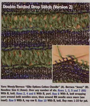 Double-Twisted Drop Stitch Number 2