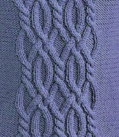 Intricate Cable Knitting Panel Free Stitch