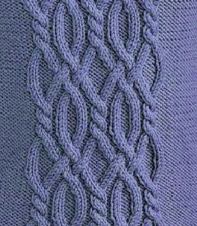 Intricate Cable Knitting Panel Free Stitch