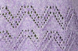 Lace Chevron Knitting Stitch