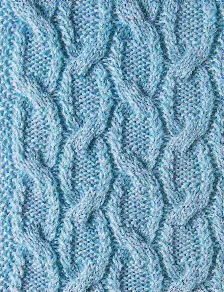 Chain Like Cable Knitting Stitch Free Chart - Knitting Kingdom