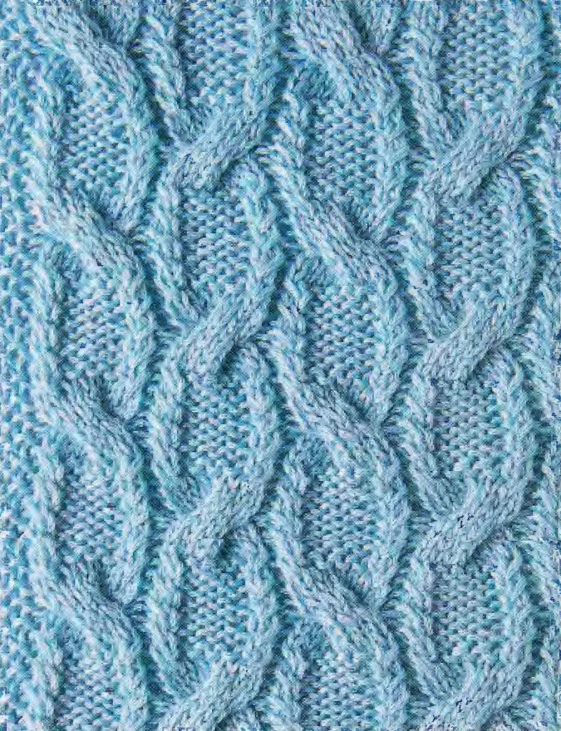 Chain Like Cable Knitting Stitch Free Chart