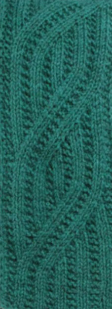 Flat Mock Cable Knitting Stitch