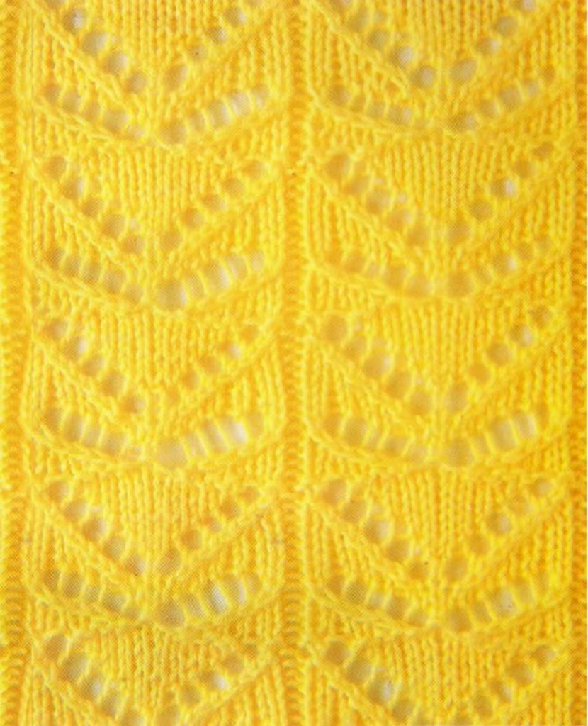 Lace Butterfly Knit Stitch Chart