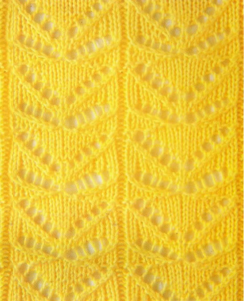 Lace Butterfly Knit Stitch Chart