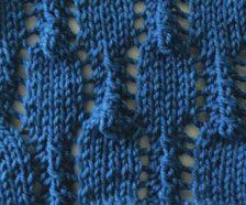 Lace Lozenges knit Stitch