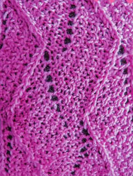 Zig Zag, Texture and Lace Knit Stitch