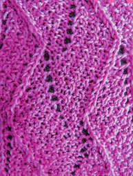 Zig Zag, Texture and Lace Knit Stitch