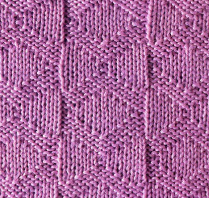 Diamond Knit Purl Stitch