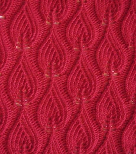 Flames Knitting Stitch