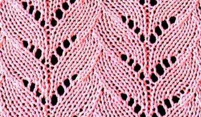 Lace V's Free Knitting Stitch