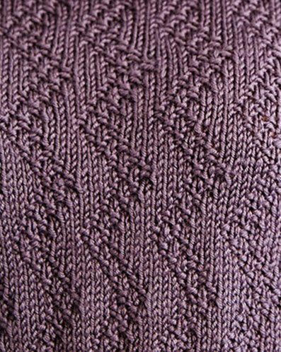 Zig Zag Moss Stitch Knit Pattern