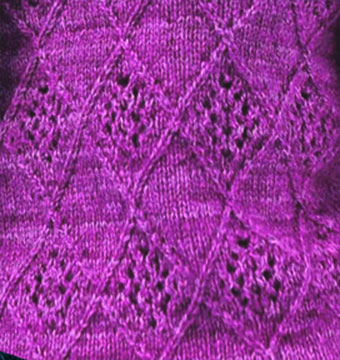 Lattice and Lace Knitting Stitch