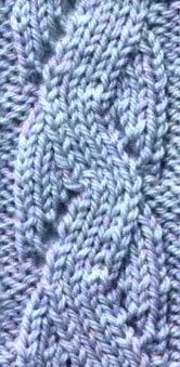 Mock Snake Cable Knitting Stitch