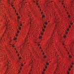 Cable and Lace Zig Zag