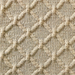 Cable Lattice Diamond Shape Stitch