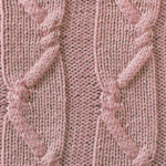Twisted Cable and Stockinette Panel