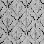 White Diamonds Knitting Stitch