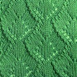 Wide Leaf Knitting Stitch