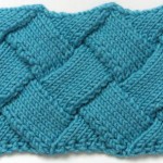 One-Color Stockinette Stitch Entrelac Knitting Pattern